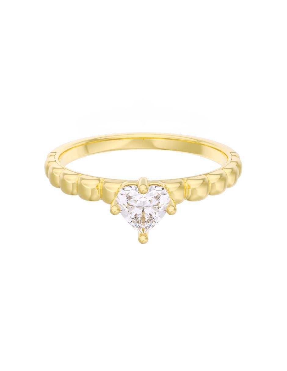 Anillo de compromiso de oro 10 k Eternidad