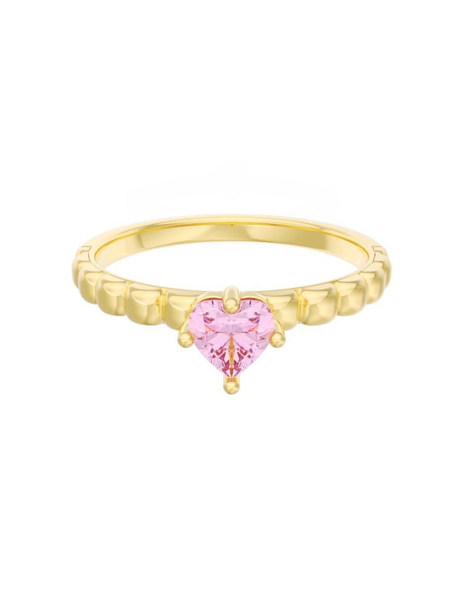 Anillo de compromiso de oro 10 k Eternidad
