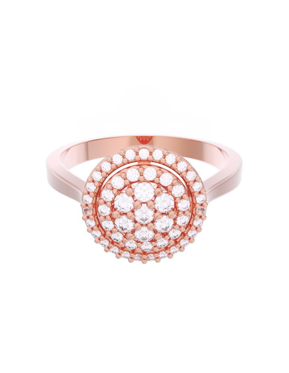 Anillo de compromiso de oro 14 k Eternidad