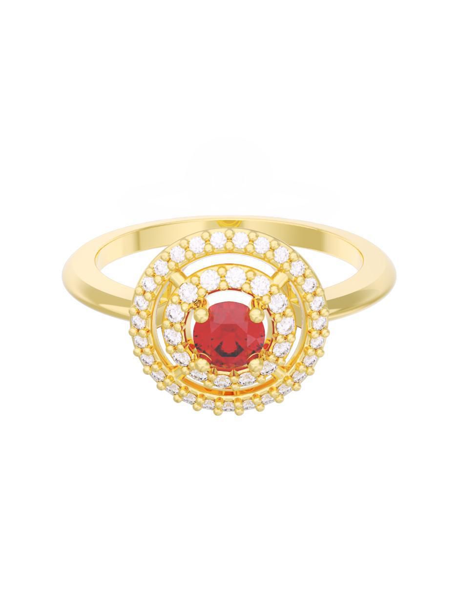 Anillo de compromiso de oro 14 k Eternidad