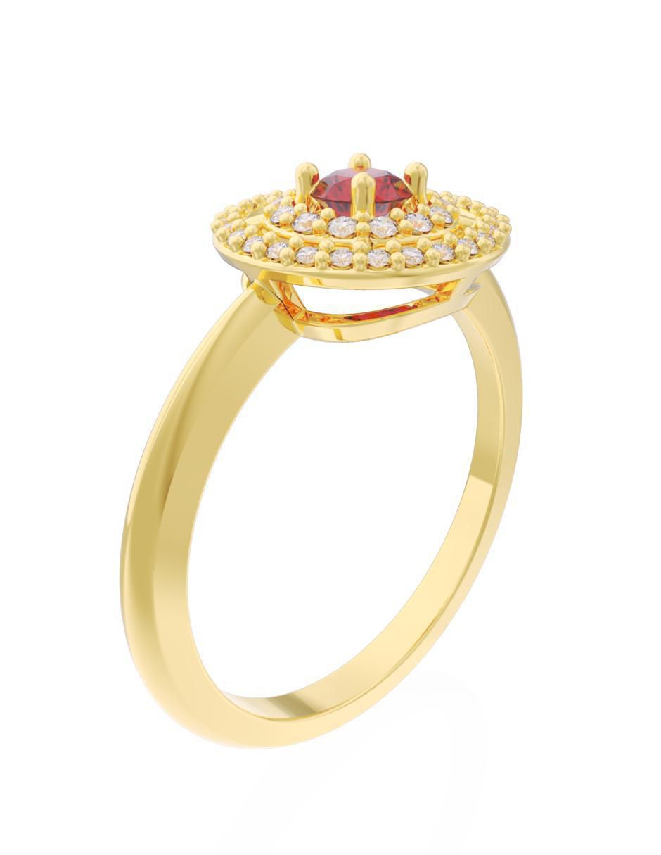 Anillo de compromiso "de" oro 14 k fonelli eternidad 2025 zirconia
