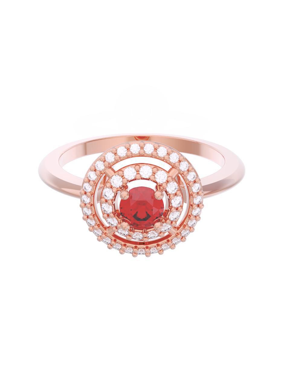 Anillo de compromiso de oro 14 k Eternidad