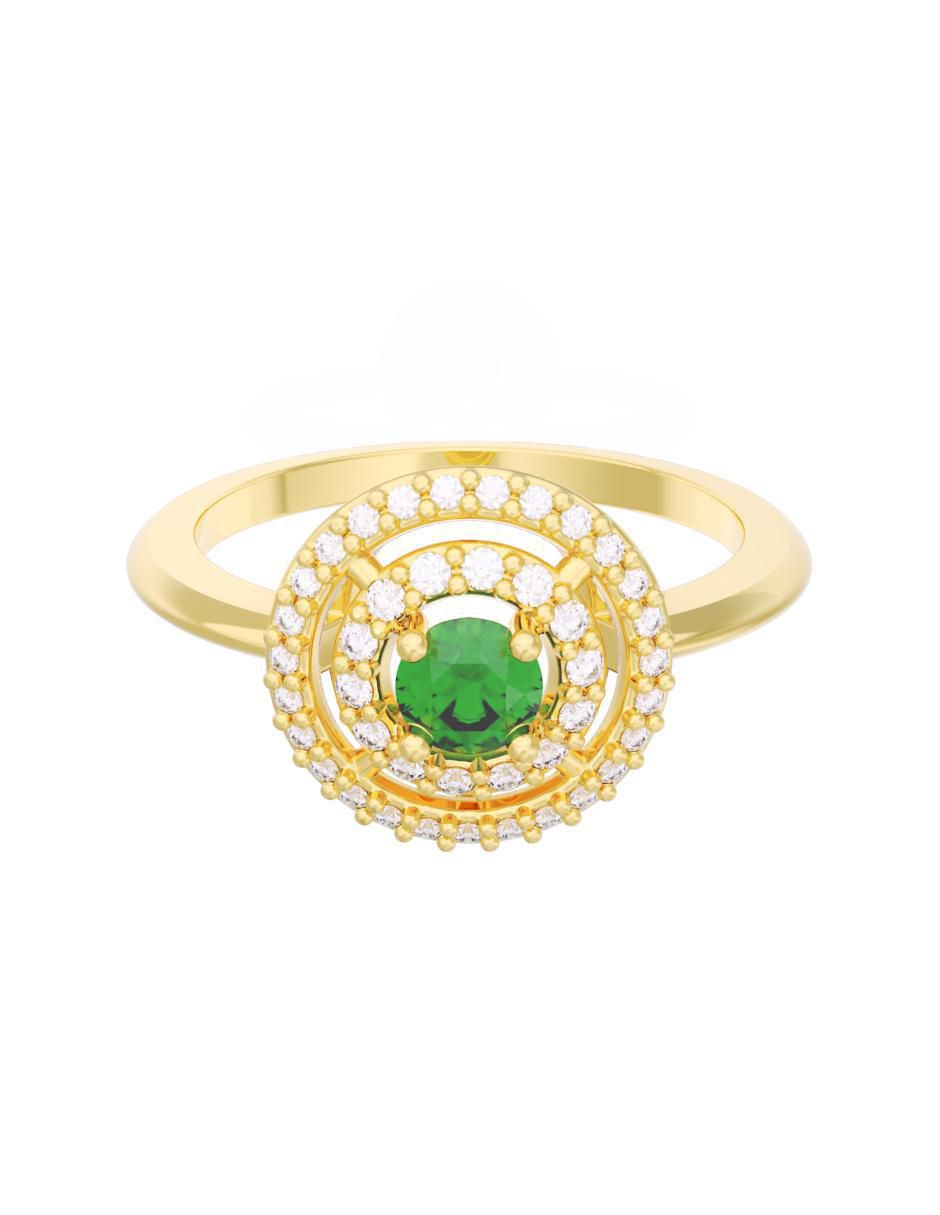 Anillo de compromiso de oro 14 k Eternidad
