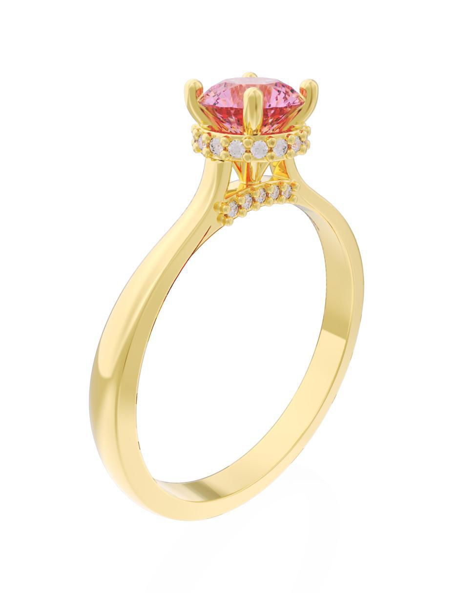 Anillo de compromiso "de" oro 14 k fonelli eternidad 2025 zirconia
