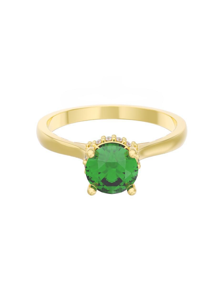 Anillo de compromiso de oro 14 k Eternidad