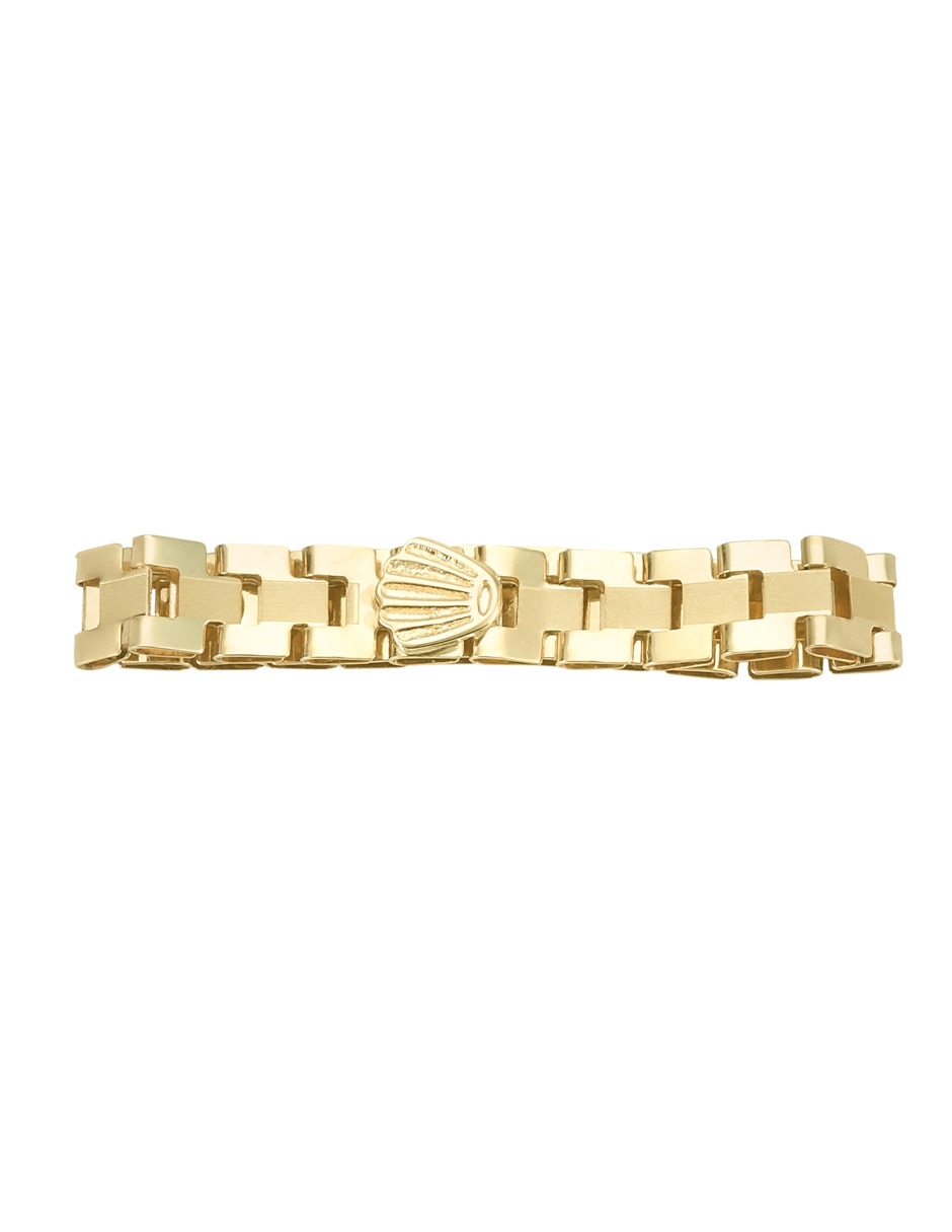 Anillo de cadena 14 k de oro amarillo brillante 3