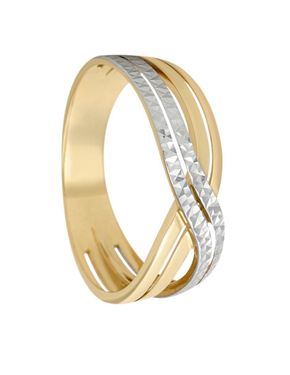 Anillo 14 k de oro amarillo brillante 5