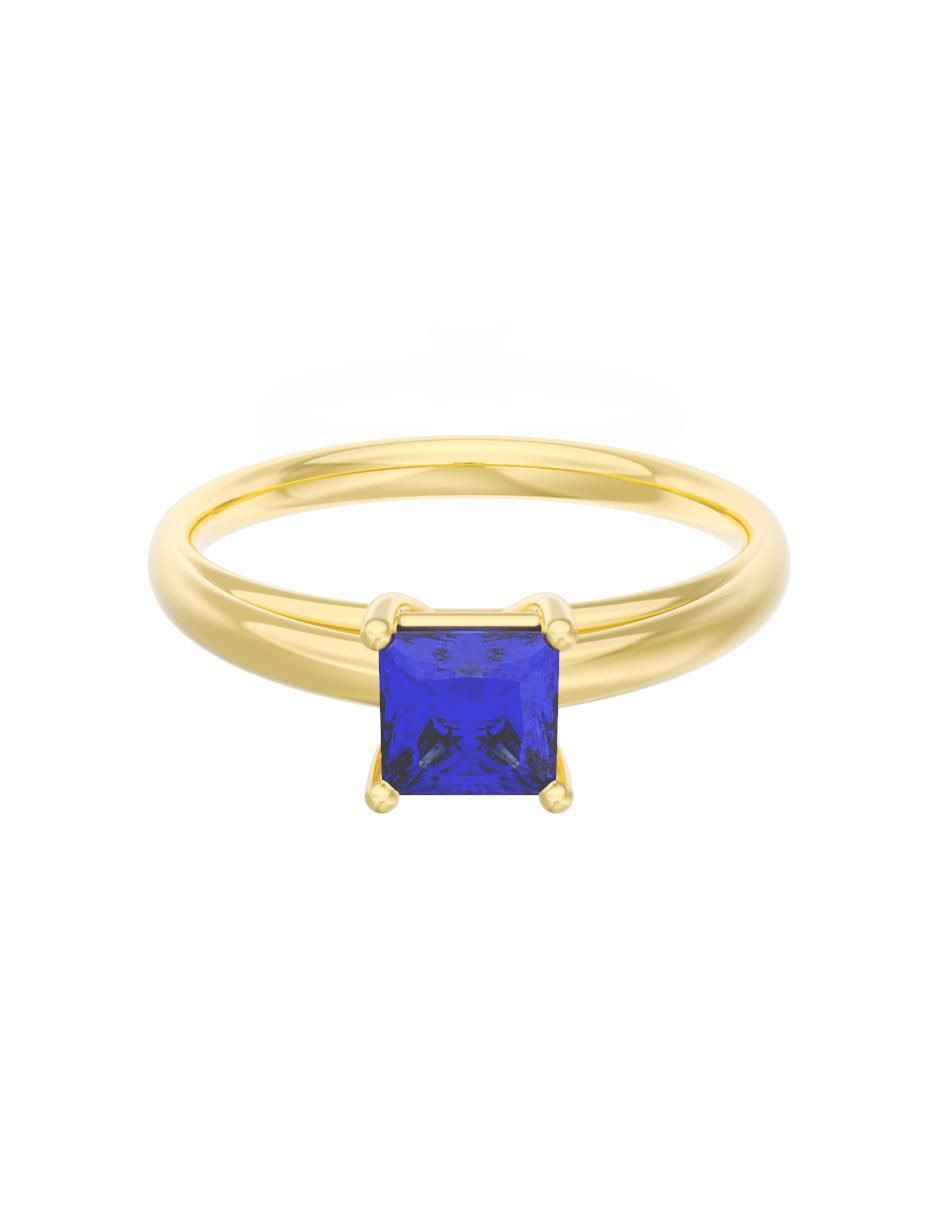 Anillo de compromiso de oro 14 k Eternidad