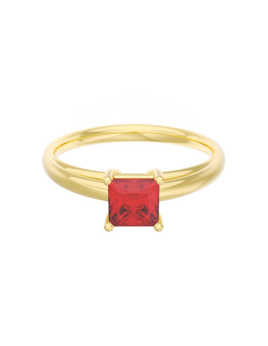 Anillo de compromiso de oro 14 k Eternidad