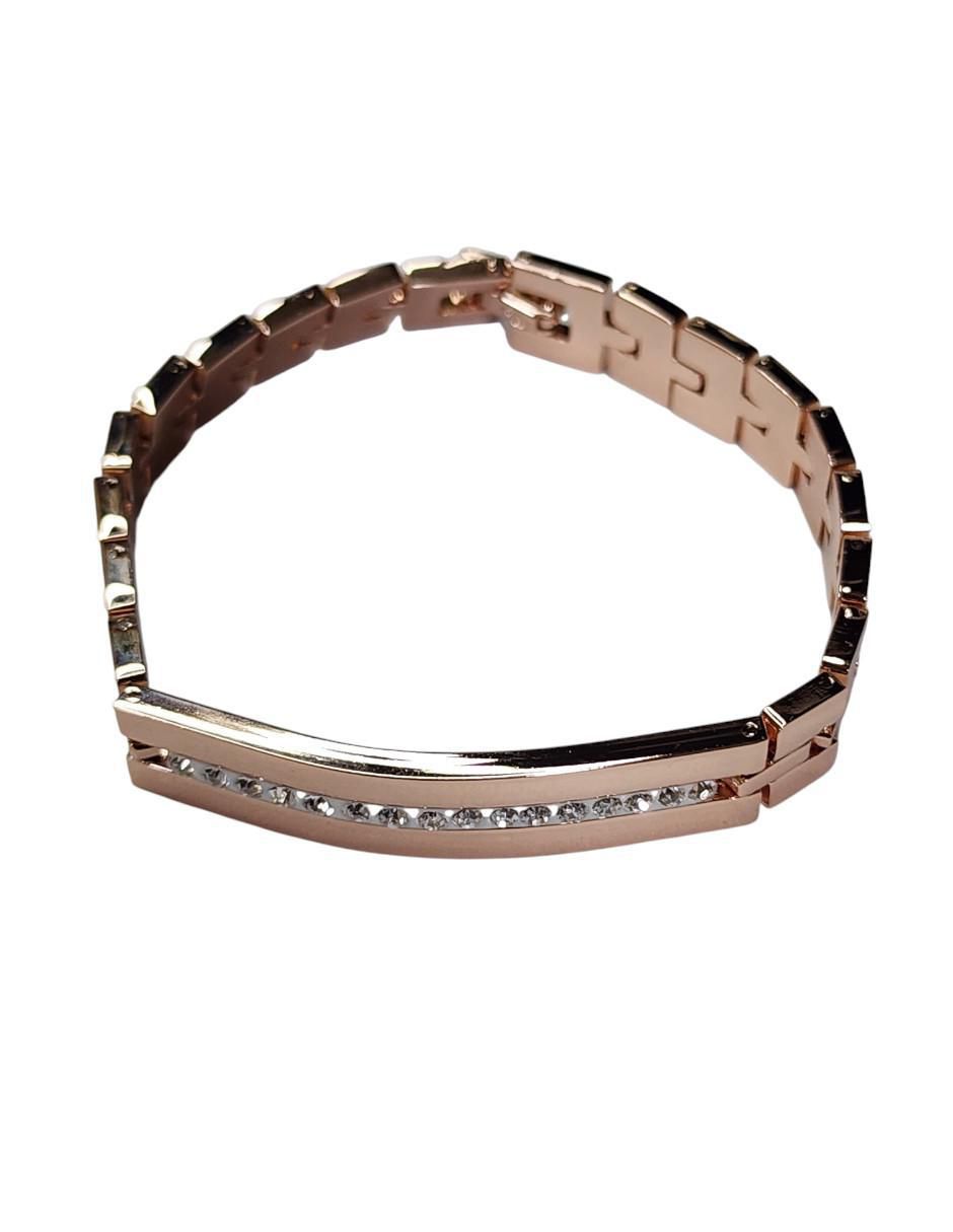 Brazalete Luxury con acabado baño de oro rosa 14 k 5