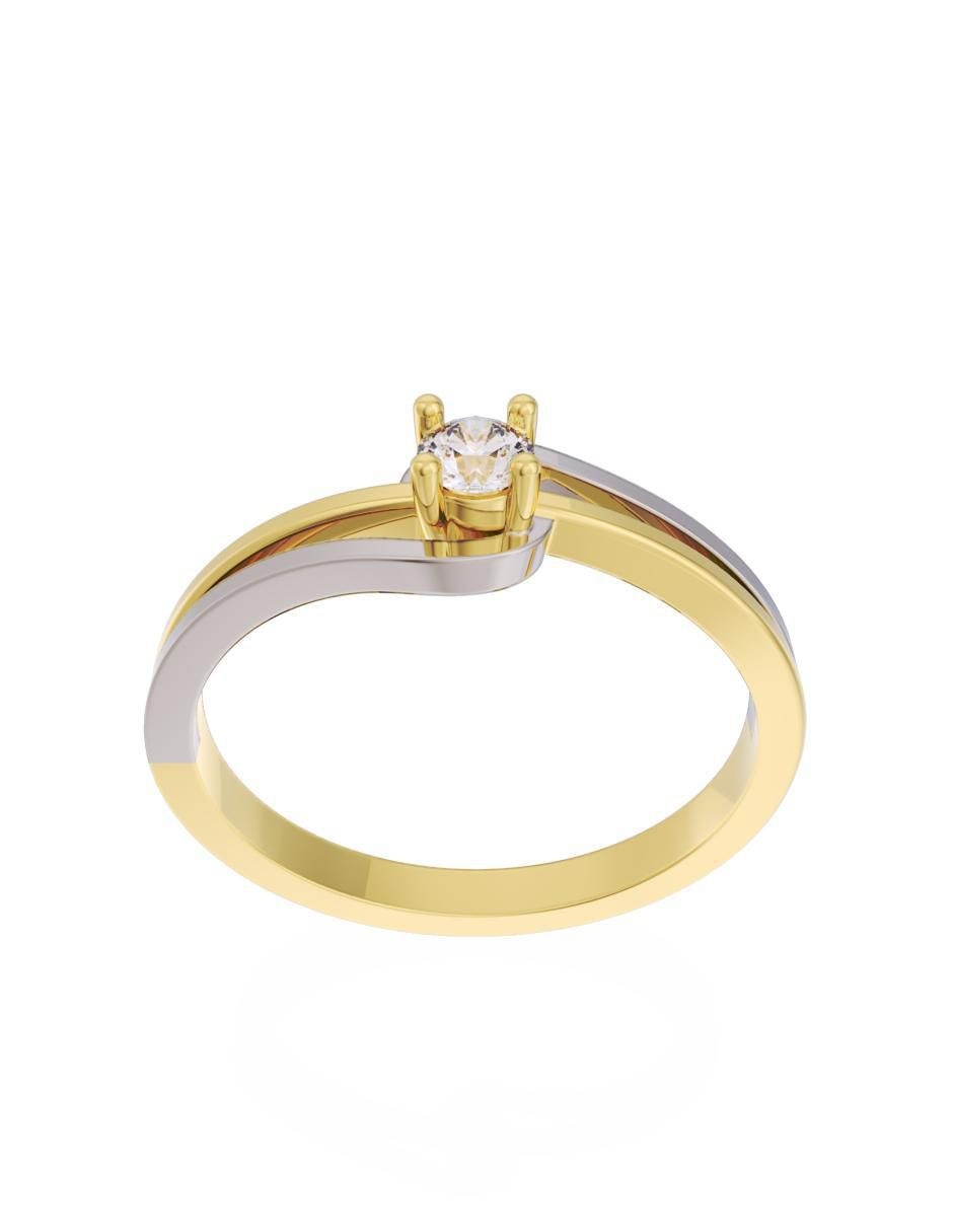 Anillo de compromiso "de" oro 14 k fonelli eternidad 2025 zirconia