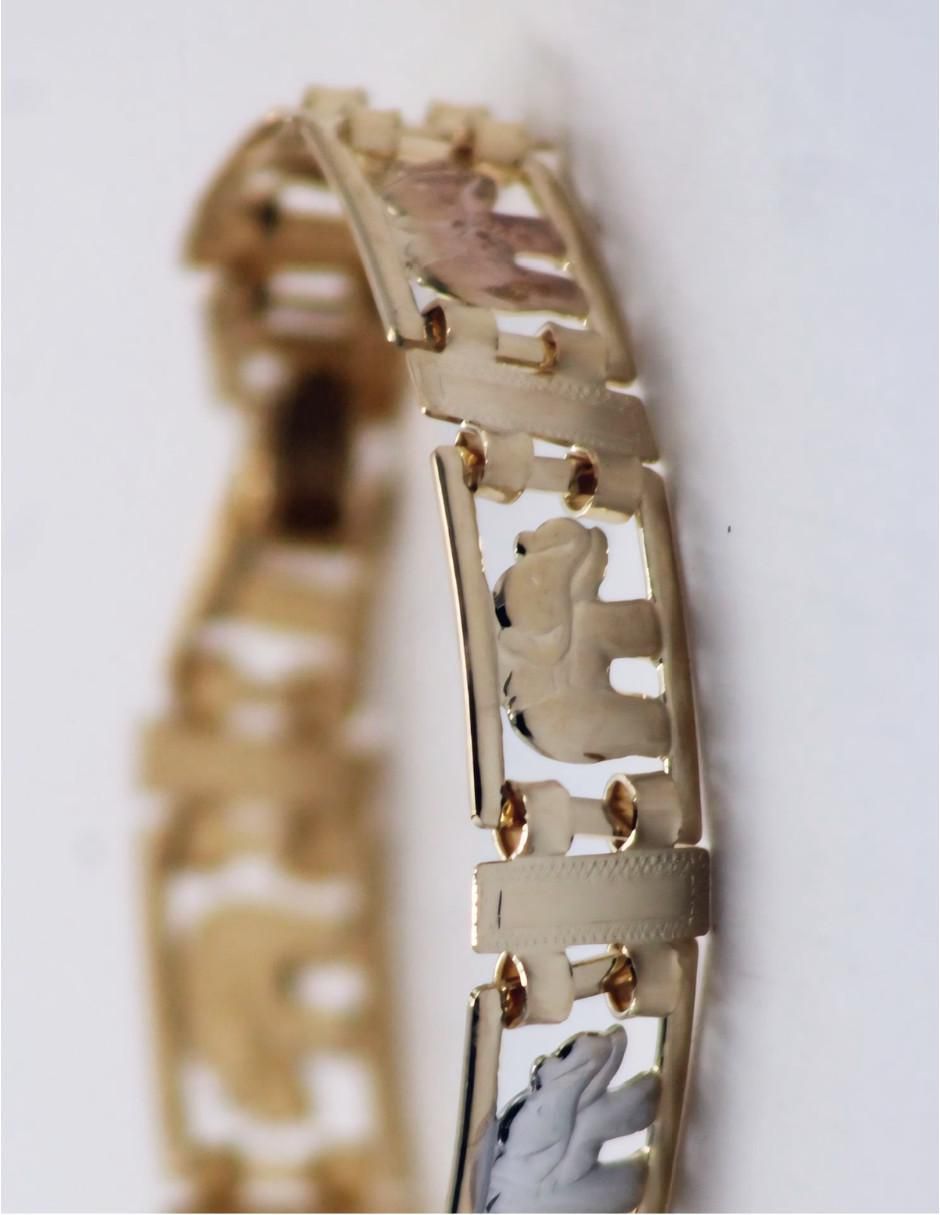 Brazalete de oro 18 k con acabado brillante 2