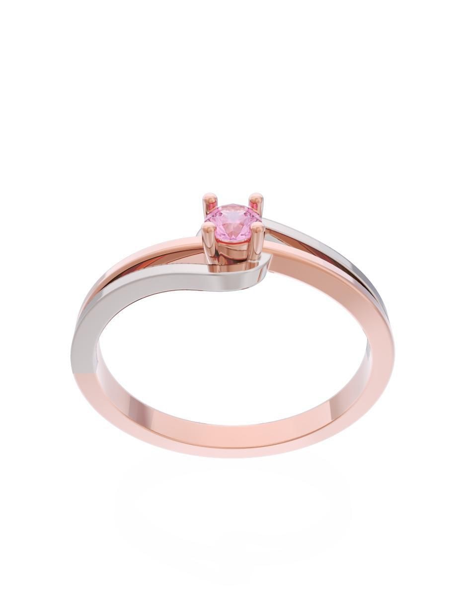 Anillo de compromiso de oro 14 k Eternidad 2025 2