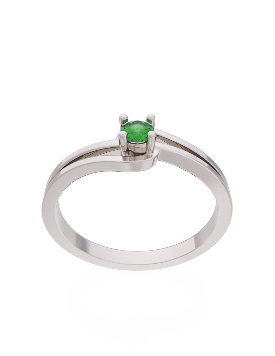 Anillo de compromiso de oro 14 k Eternidad 2025 2