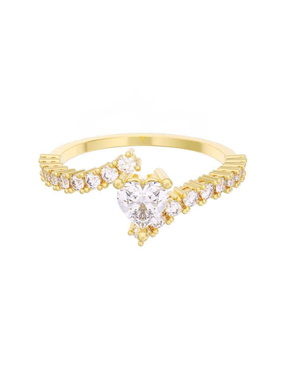 Anillo de compromiso de oro 14 k Eternidad
