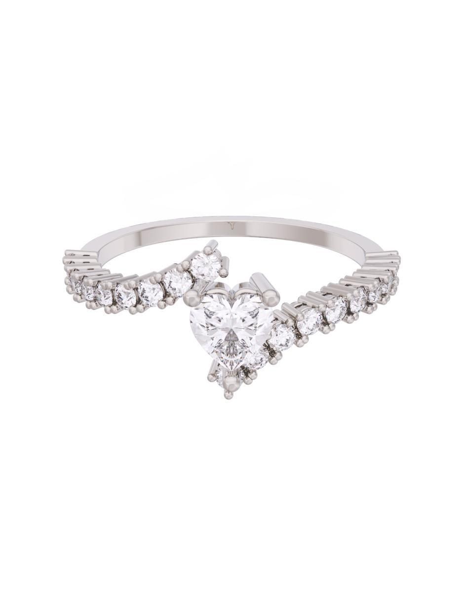 Anillo de compromiso de oro 14 k Eternidad