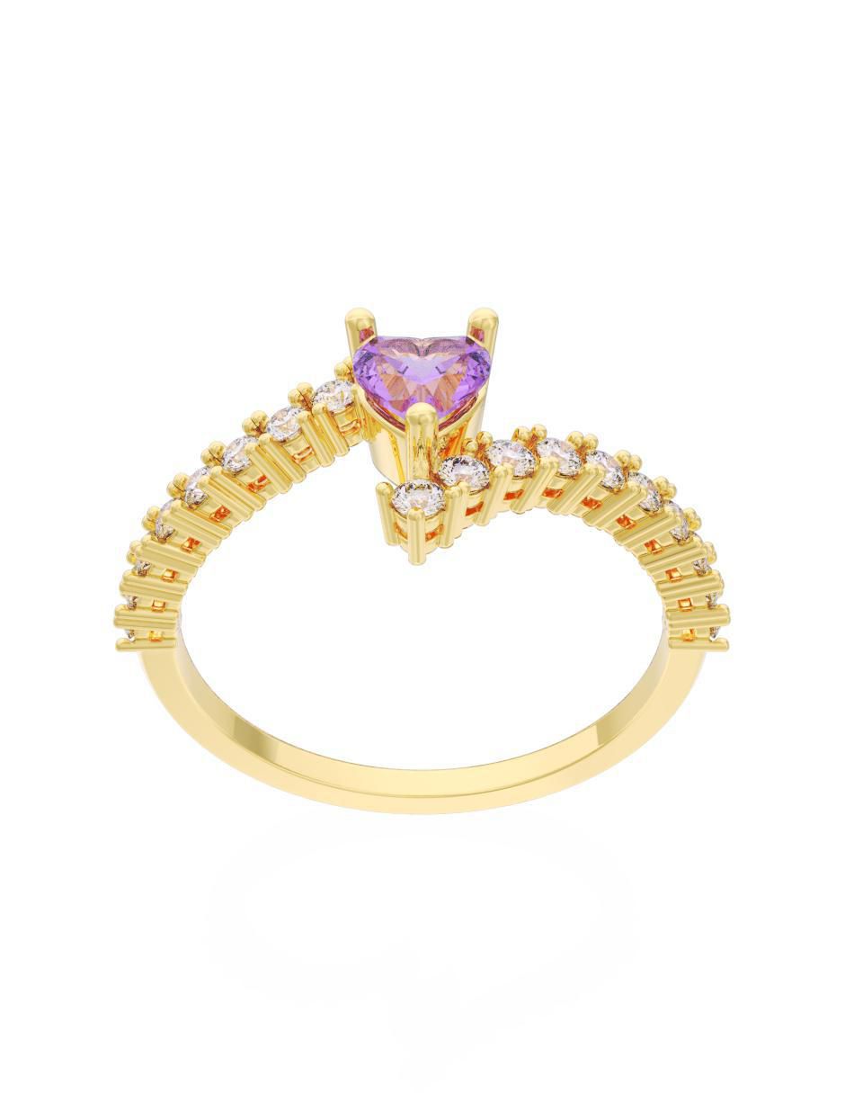 Anillo de compromiso "de" oro 14 k fonelli eternidad 2025 zirconia