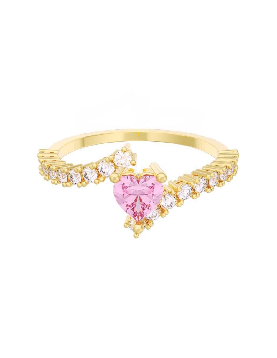 Anillo de compromiso de oro 14 k Eternidad