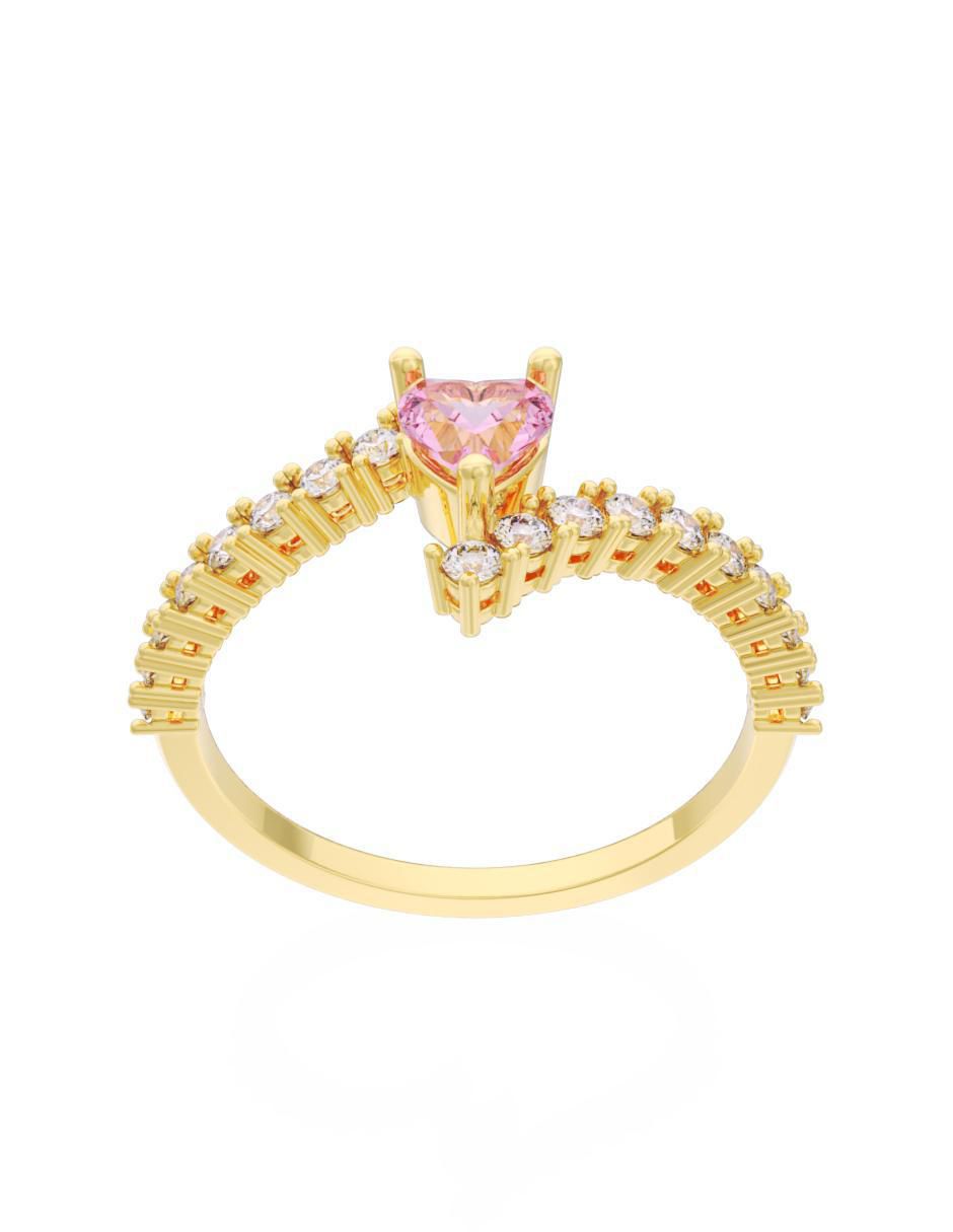 Anillo de compromiso "de" oro 14 k fonelli eternidad 2025 zirconia