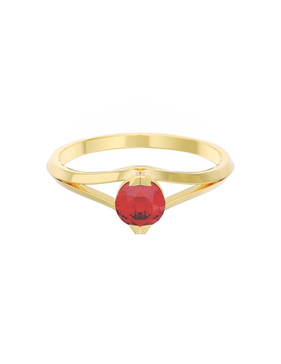Anillo de compromiso de oro 14 k Eternidad
