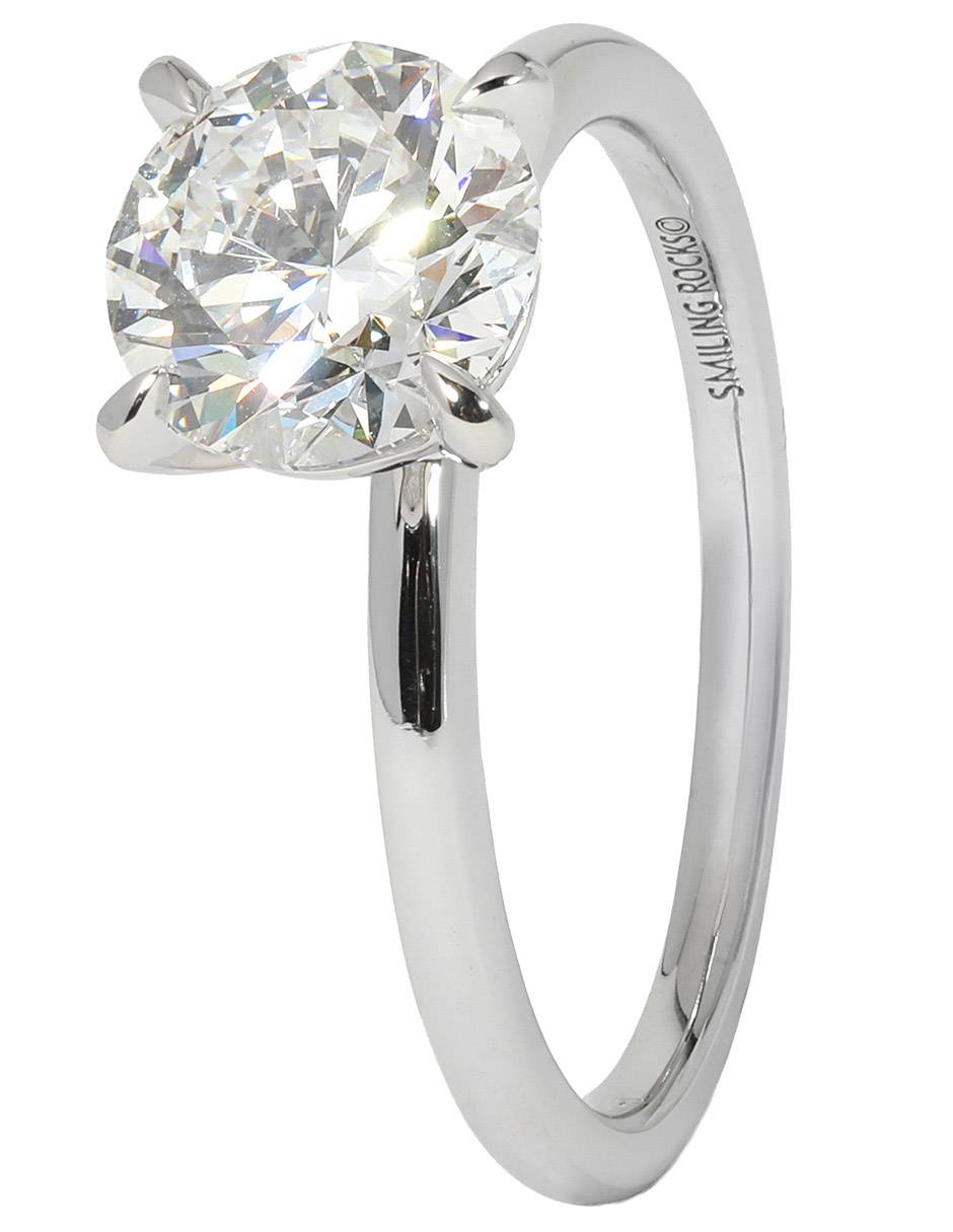 Solitario de oro blanco 14 k Solitaire Petite 3