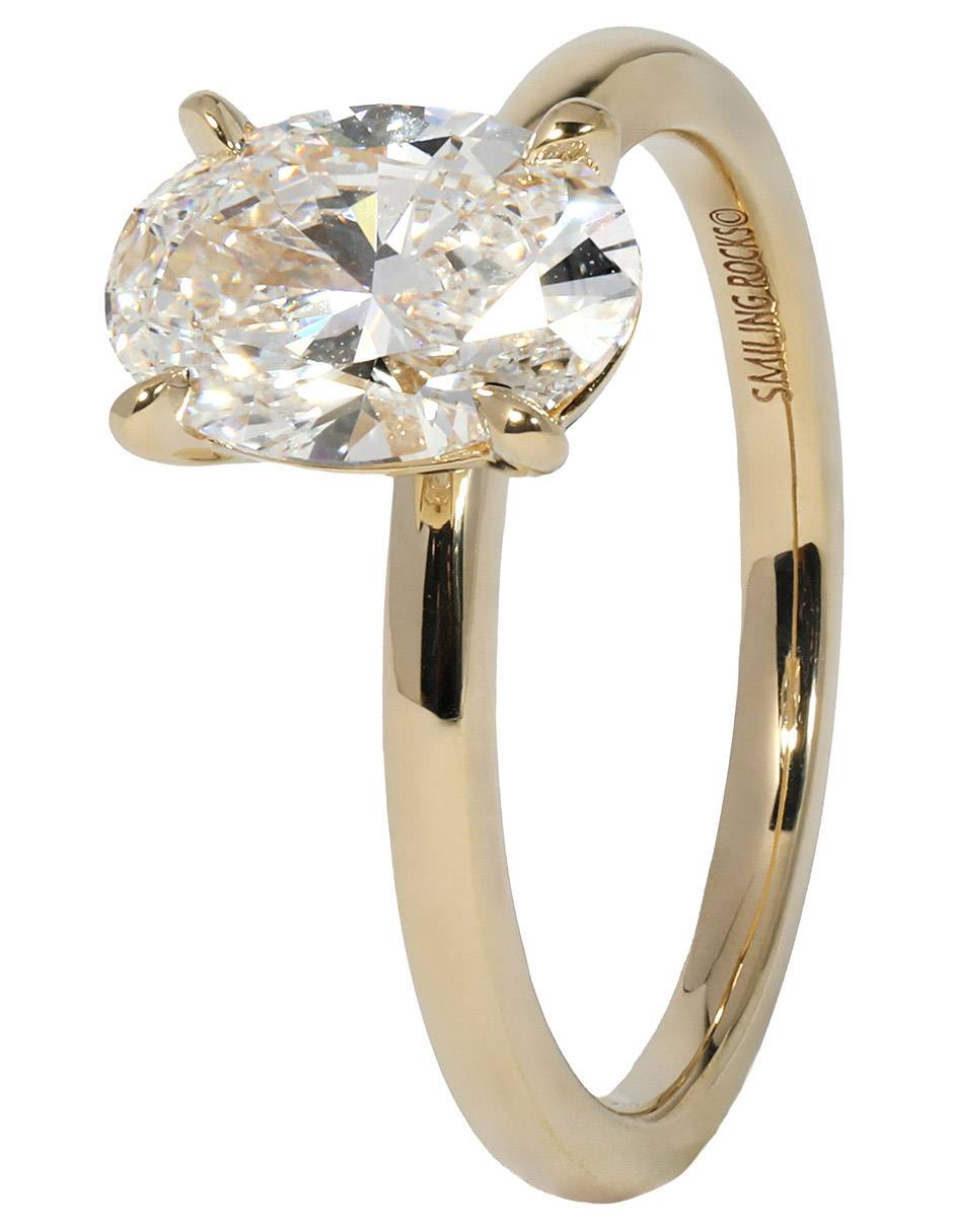 Solitario de oro amarillo 14 k Solitaire Petite 3