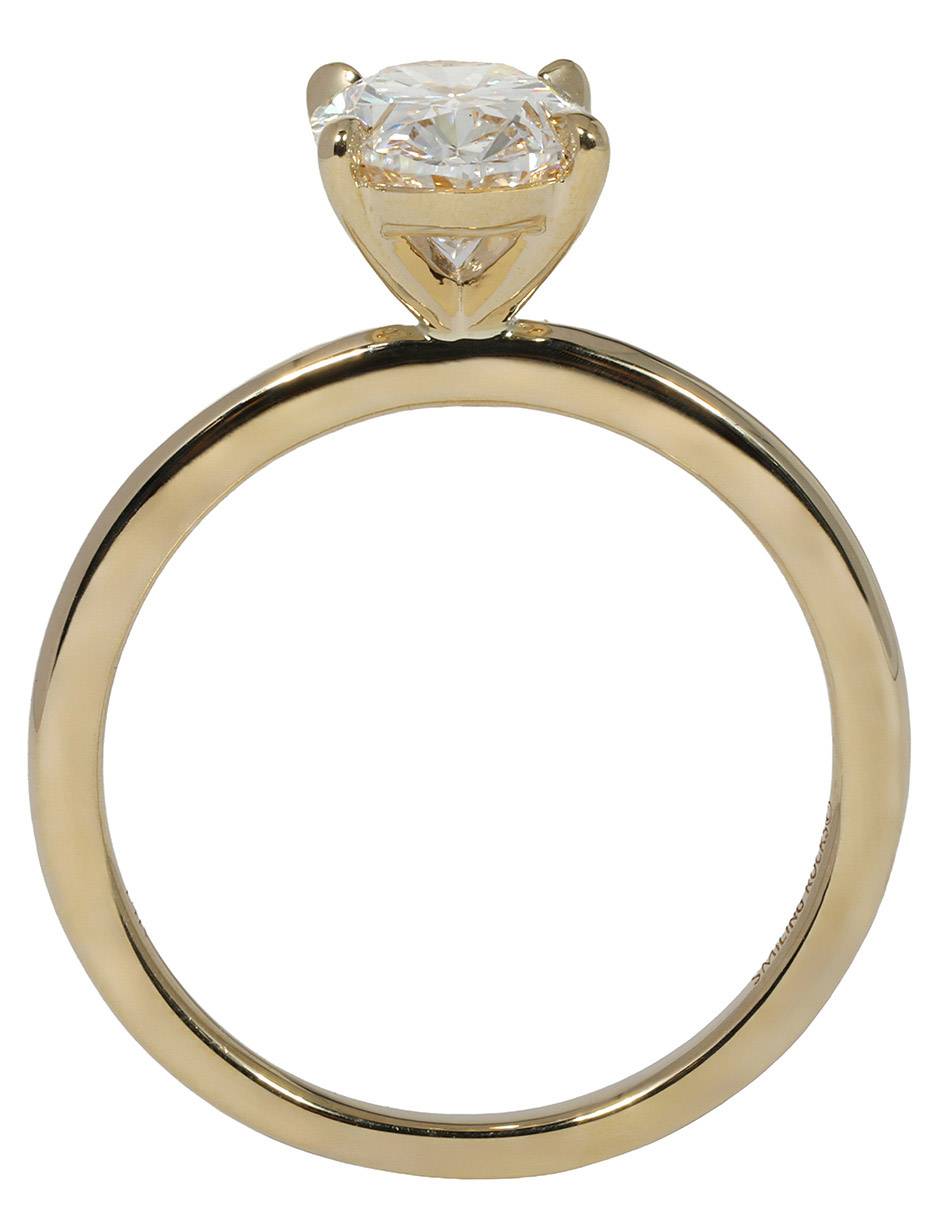 Solitario de oro amarillo 14 k Solitaire Petite 4