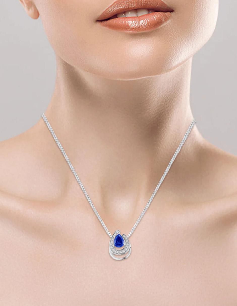 Collar de gota Fulvia de oro 14 K 2