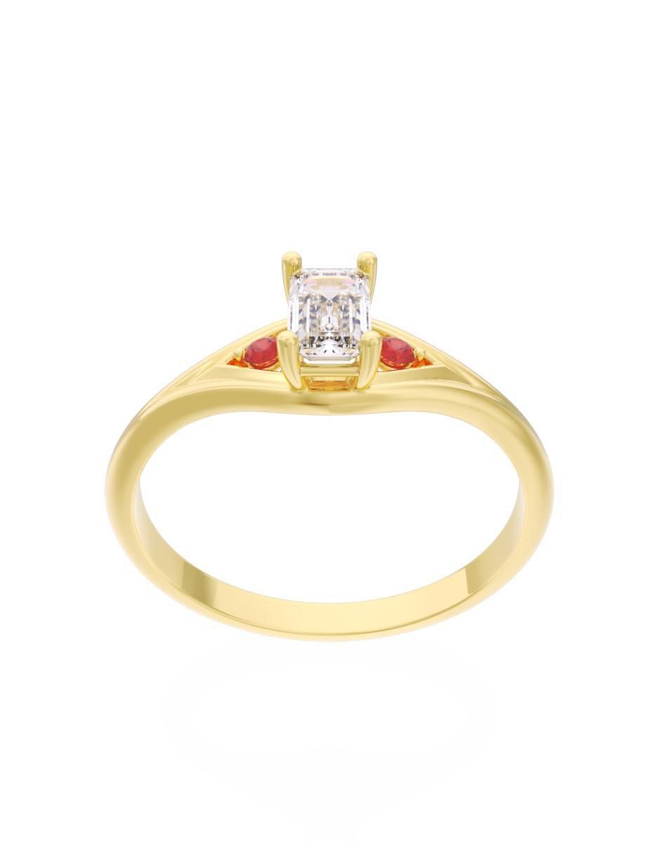 Anillo de compromiso "de" oro 14 k fonelli eternidad 2025 zirconia