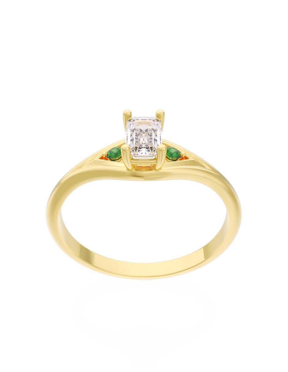 Anillo de compromiso "de" oro 14 k fonelli eternidad 2025 zirconia