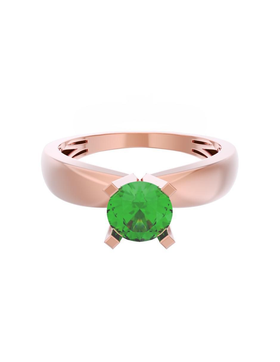 Anillo de compromiso de oro 14 k Eternidad Anillo de compromiso de oro 14 k Eternidad