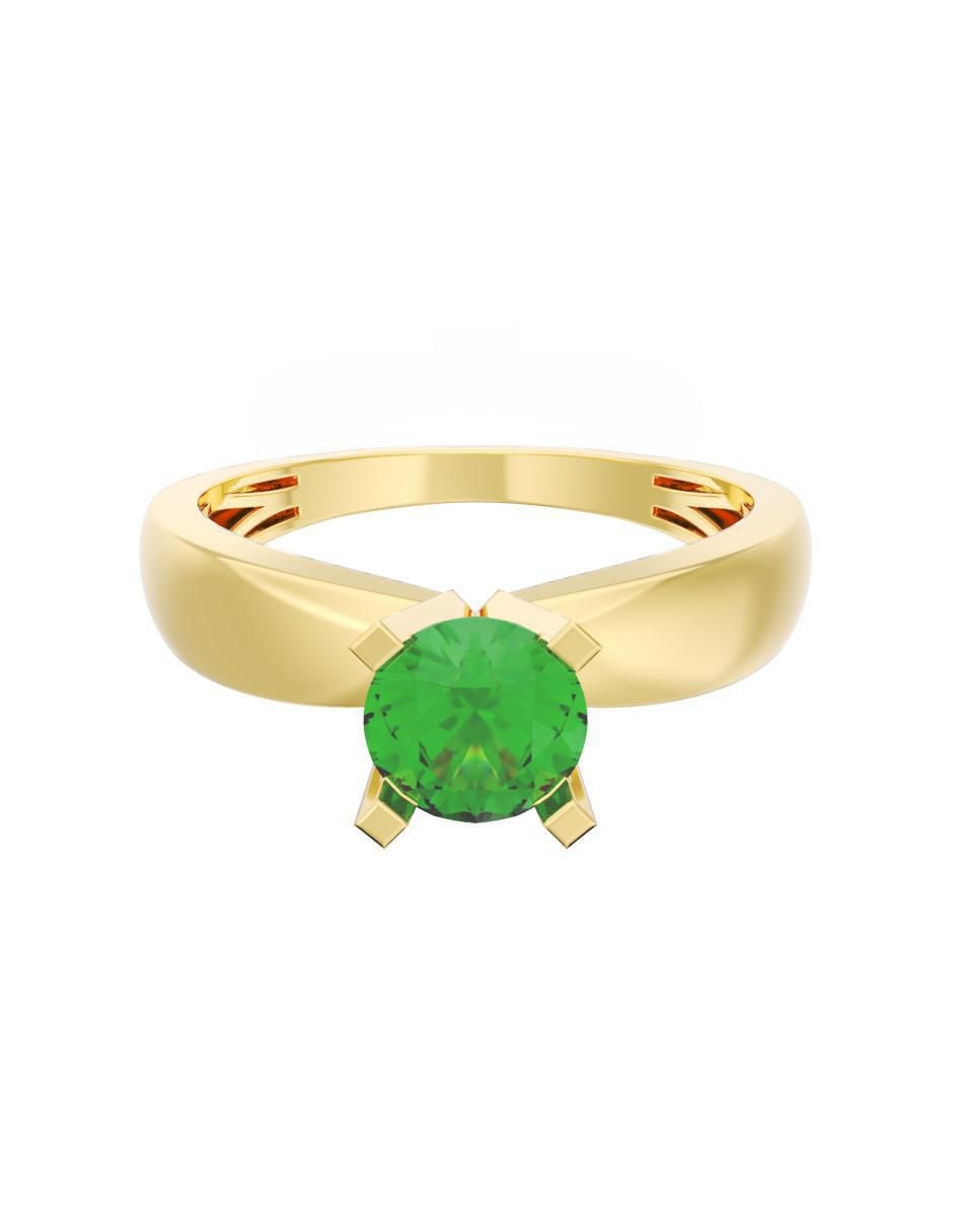 Anillo de compromiso de oro 14 k Eternidad Anillo de compromiso de oro 14 k Eternidad