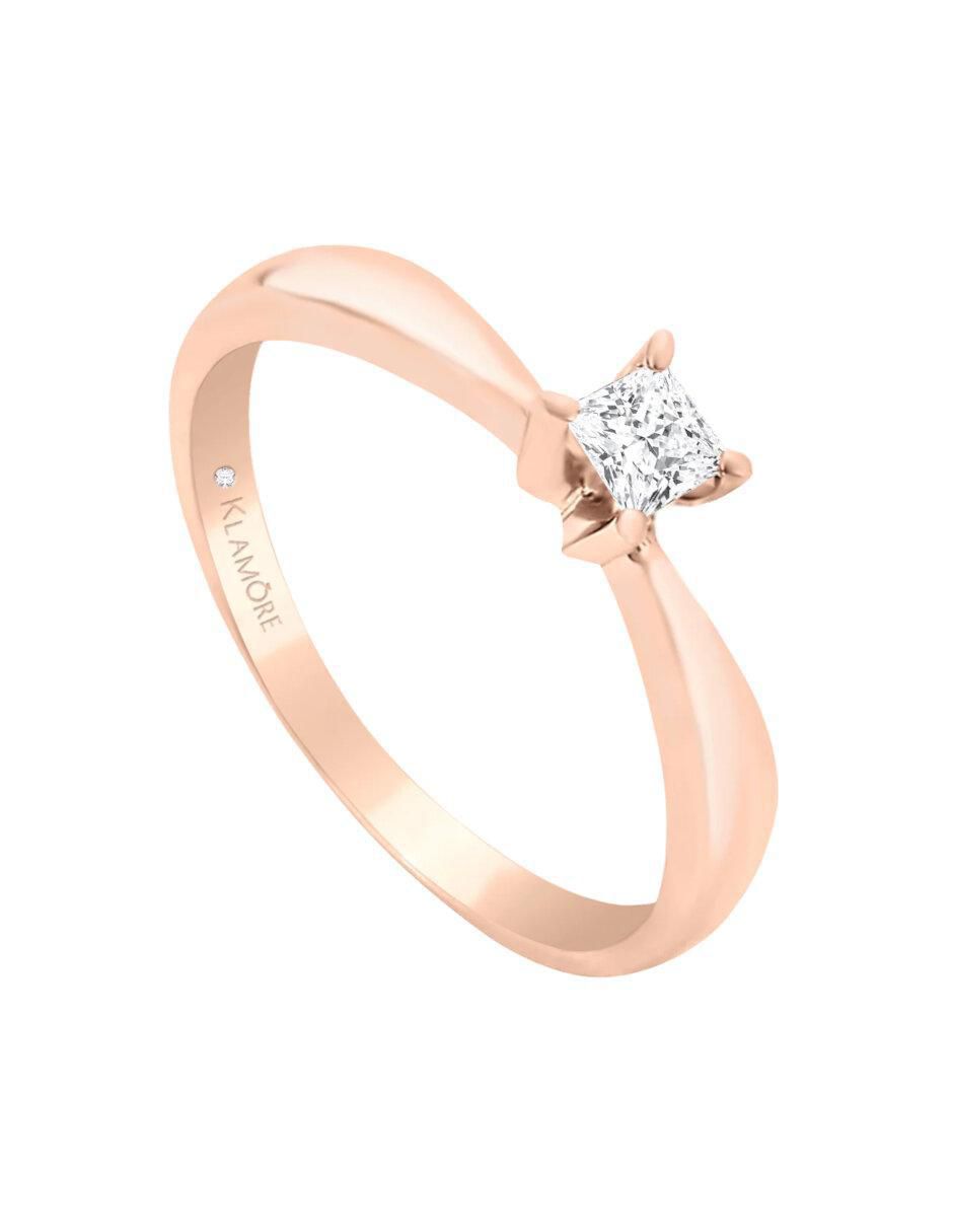 Anillo de compromiso 14 k Miloro diamante 5