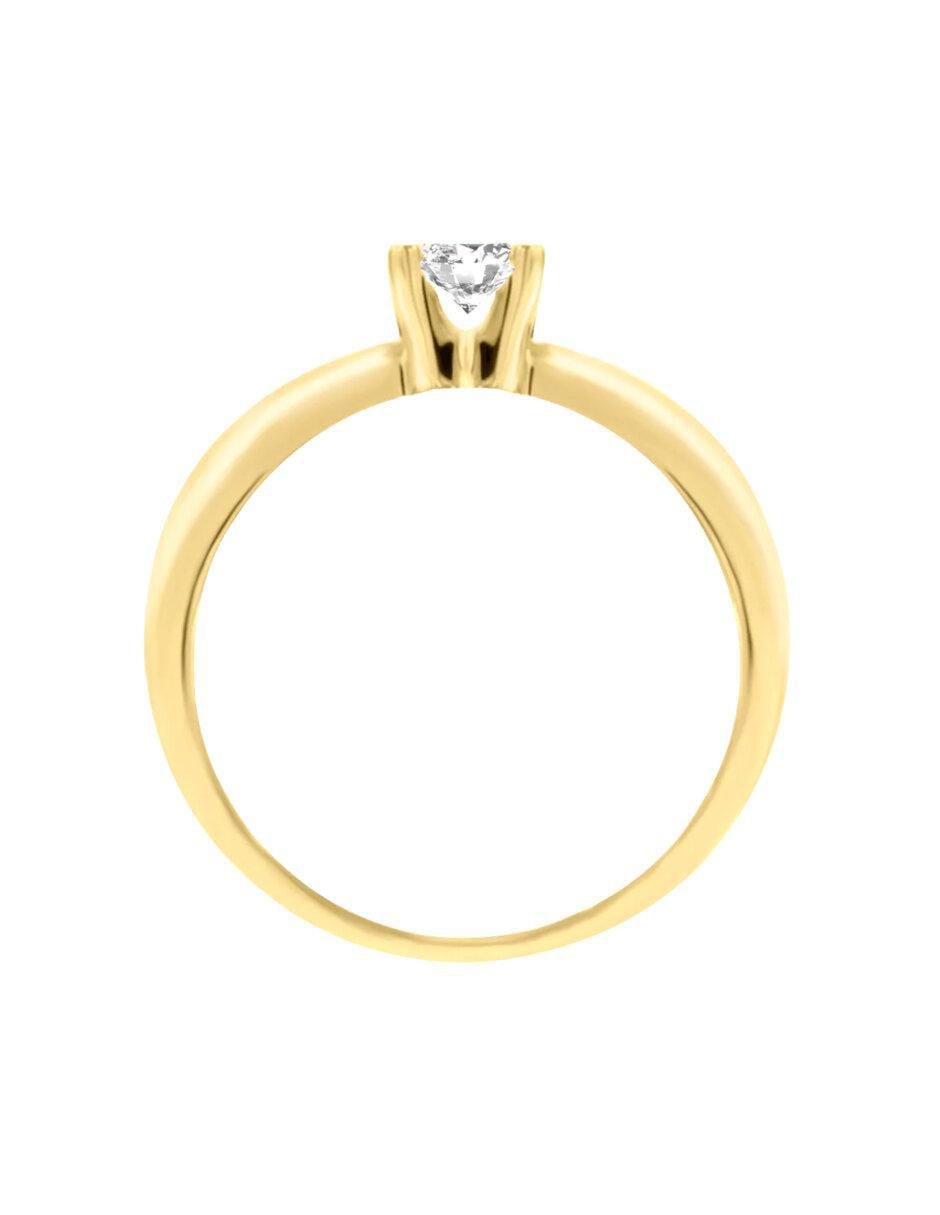 Anillo de compromiso "de" oro 14 k klamore miloro diamante