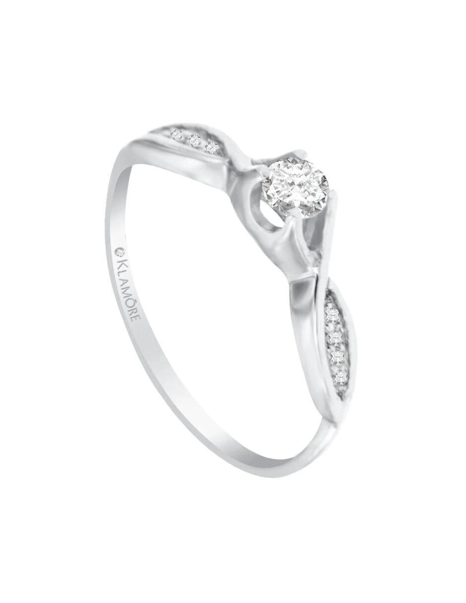 Anillo de compromiso de oro 14 k Betsy diamante 3