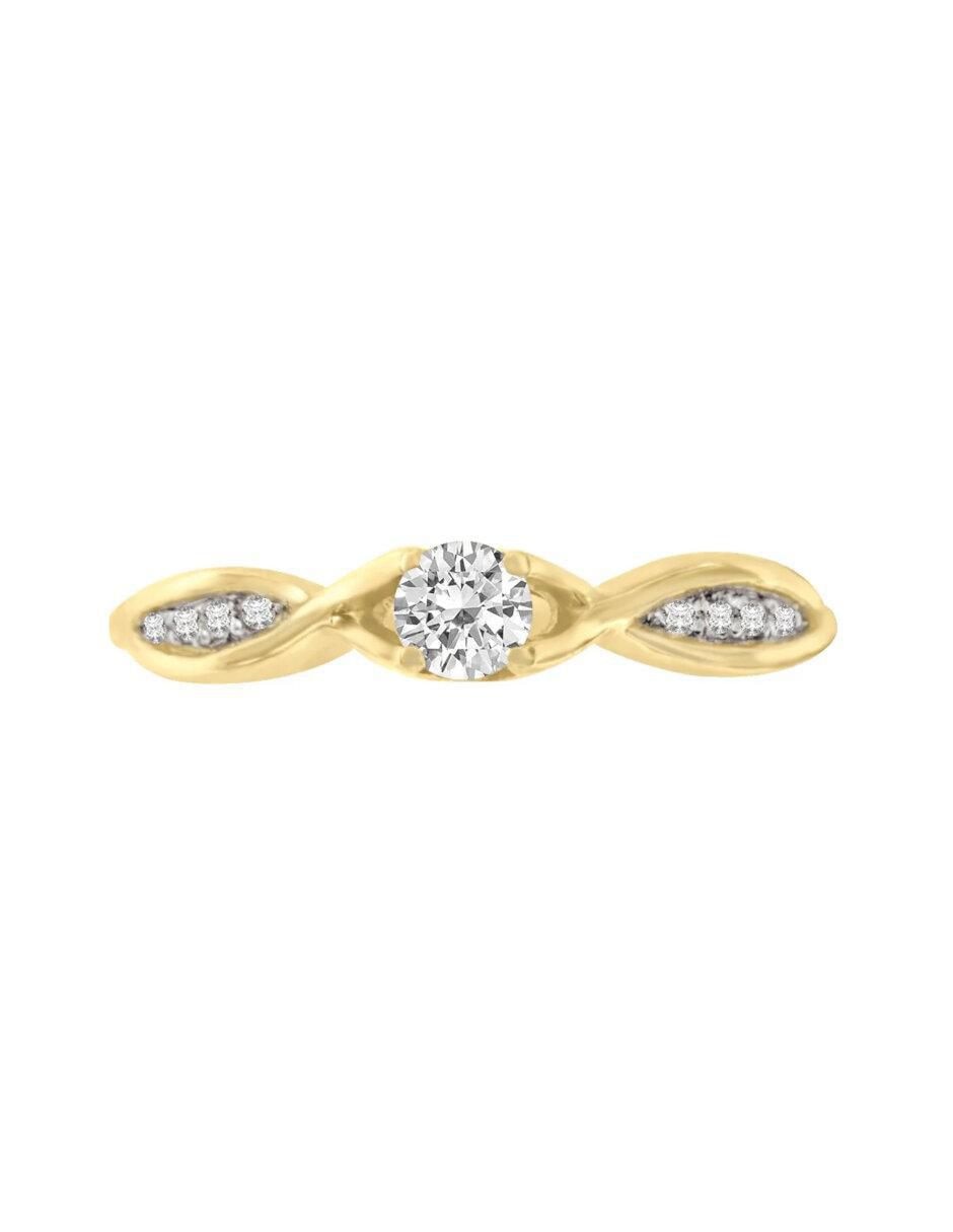 Anillo de compromiso de oro 14 k Betsy diamante