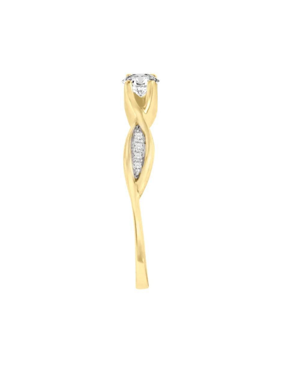 Anillo de compromiso de oro 14 k Betsy diamante 3
