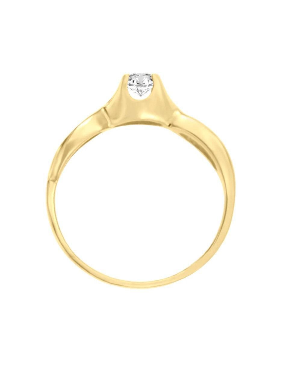 Anillo de compromiso de oro 14 k Betsy diamante 4