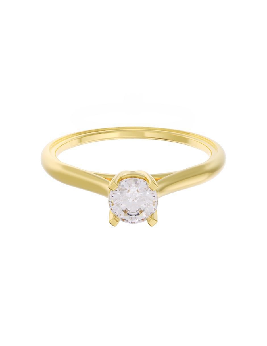 Anillo de compromiso de oro 14 k Eternidad