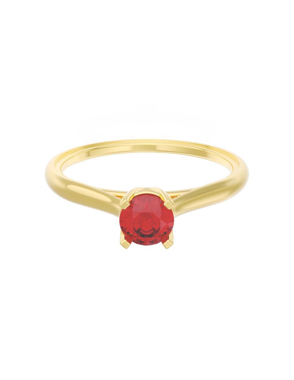 Anillo de compromiso de oro 14 k Eternidad