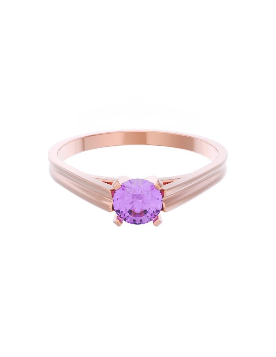 Anillo de compromiso de oro 14 k Eternidad 2025
