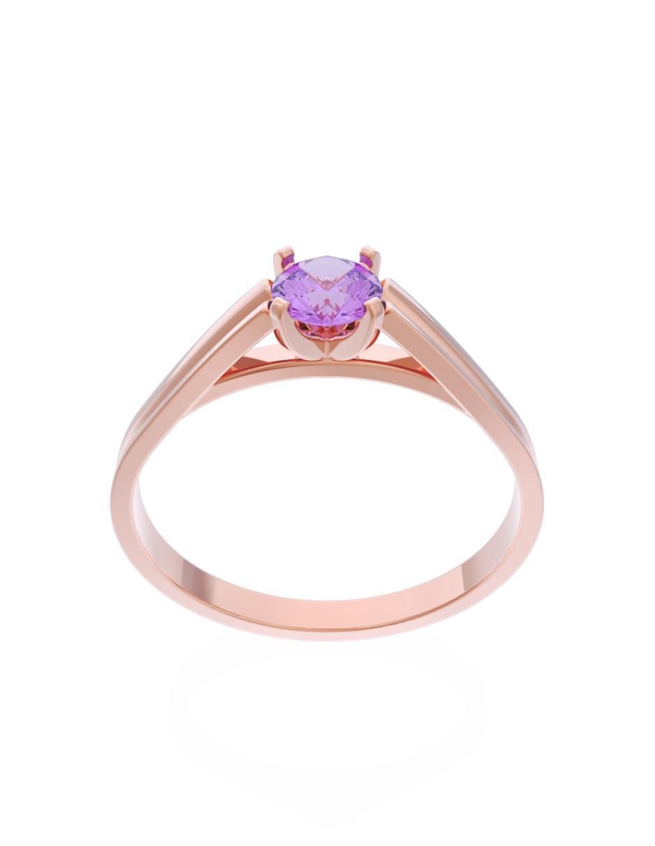 Anillo de compromiso de oro 14 k Eternidad 2025 2