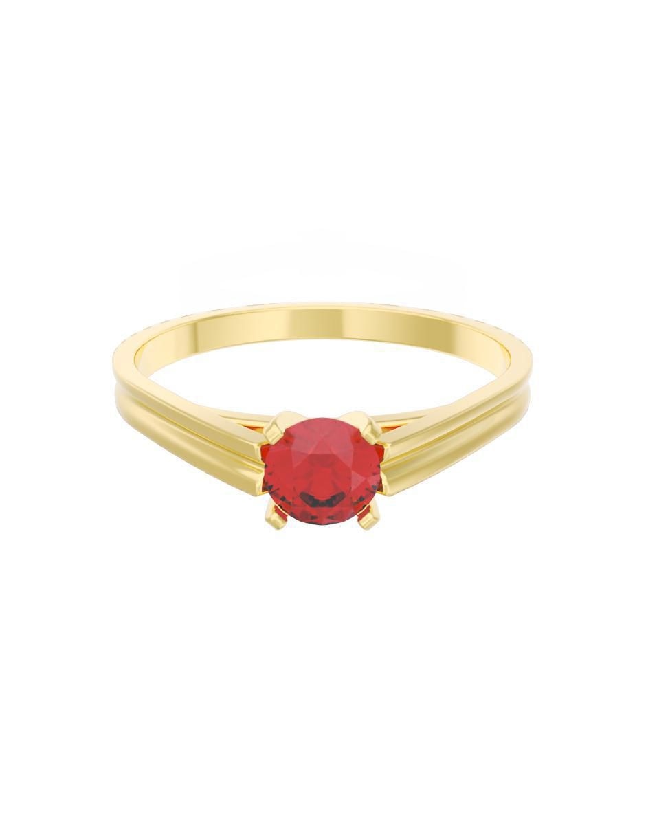 Anillo de compromiso de oro 14 k Eternidad 2025