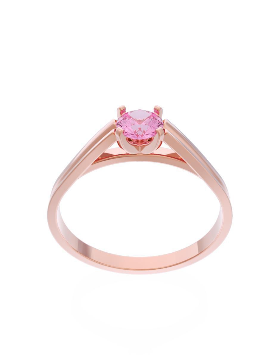 Anillo de compromiso de oro 14 k Eternidad 2025 2