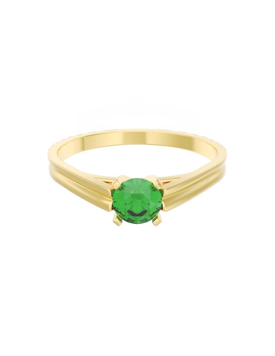 Anillo de compromiso de oro 14 k Eternidad 2025