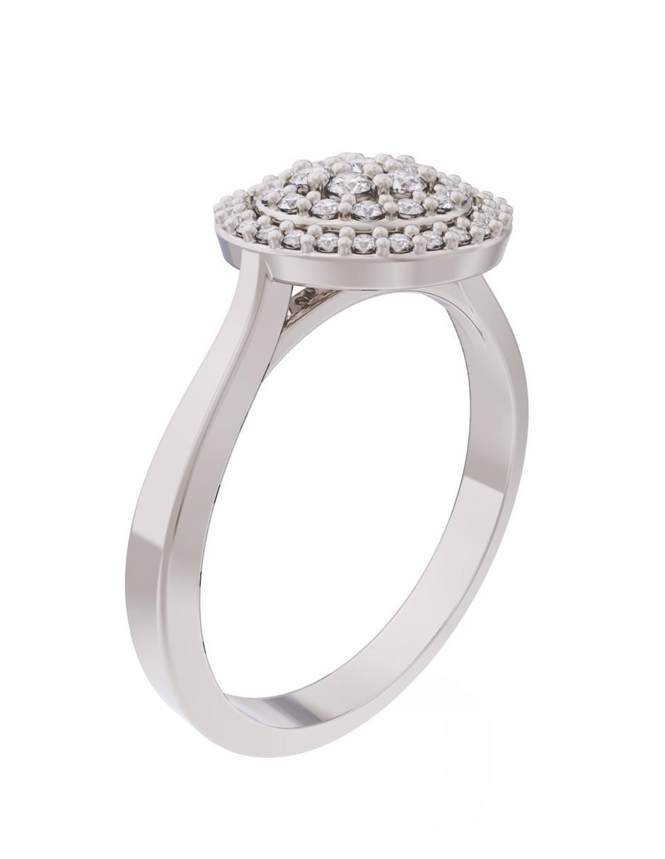 Anillo de compromiso de oro 10 k Eternidad 2025 3