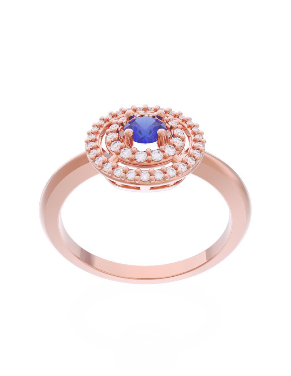 Anillo de compromiso de oro 10 k Eternidad 2025 2