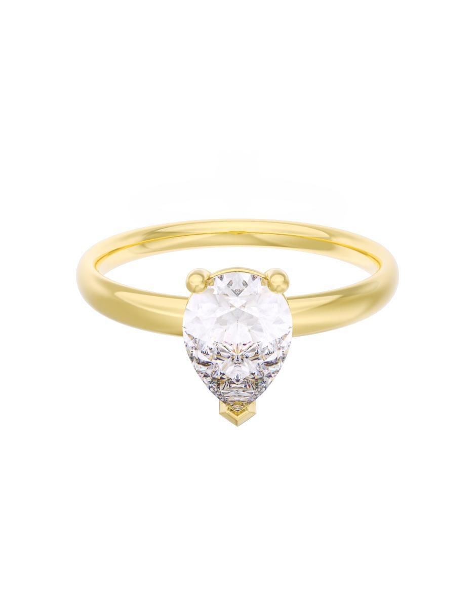 Anillo de compromiso de oro 10 k Eternidad 2025