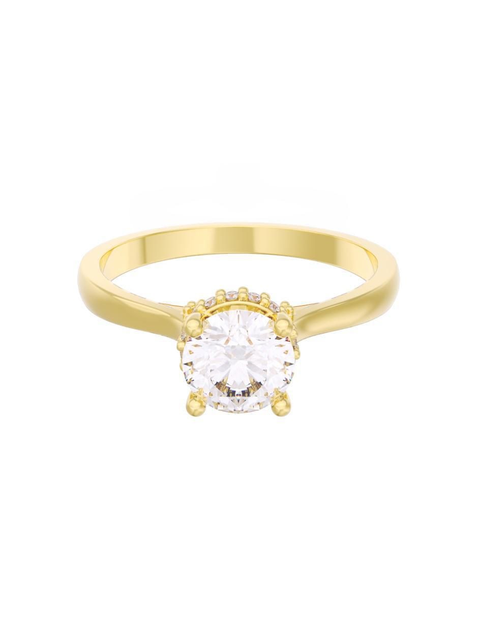 Anillo de compromiso de oro 10 k Eternidad
