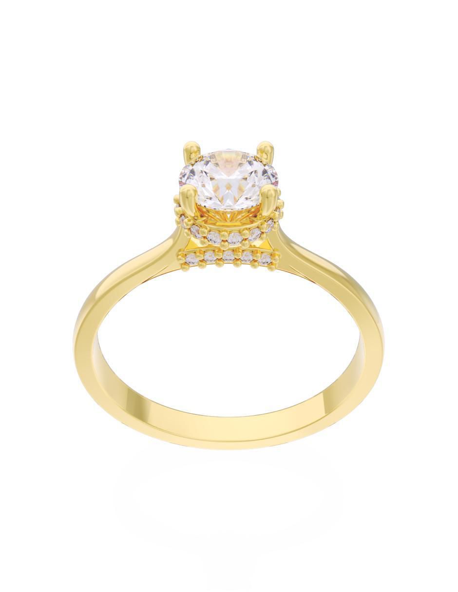 Anillo de compromiso "de" oro 14 k fonelli eternidad 2025 zirconia